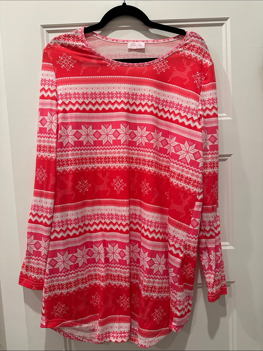 Pink Lily Women’s Winter PJ Gown